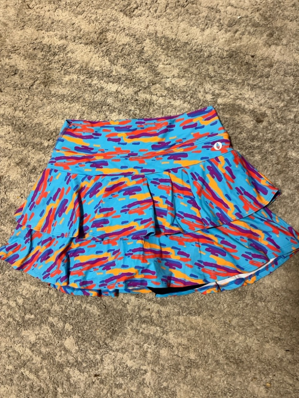 Women’s Size 2 Dona Joe Skirt Skort Tiered Tennis Mini Sporty Small Multi Workou